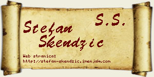 Stefan Skendžić vizit kartica